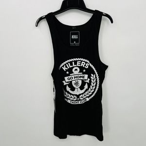 Kill Brand Women's Black "Killers go Home" Tank Size Medium